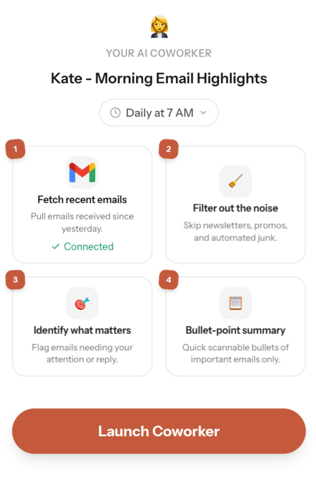 Build step - AI 101 app interface