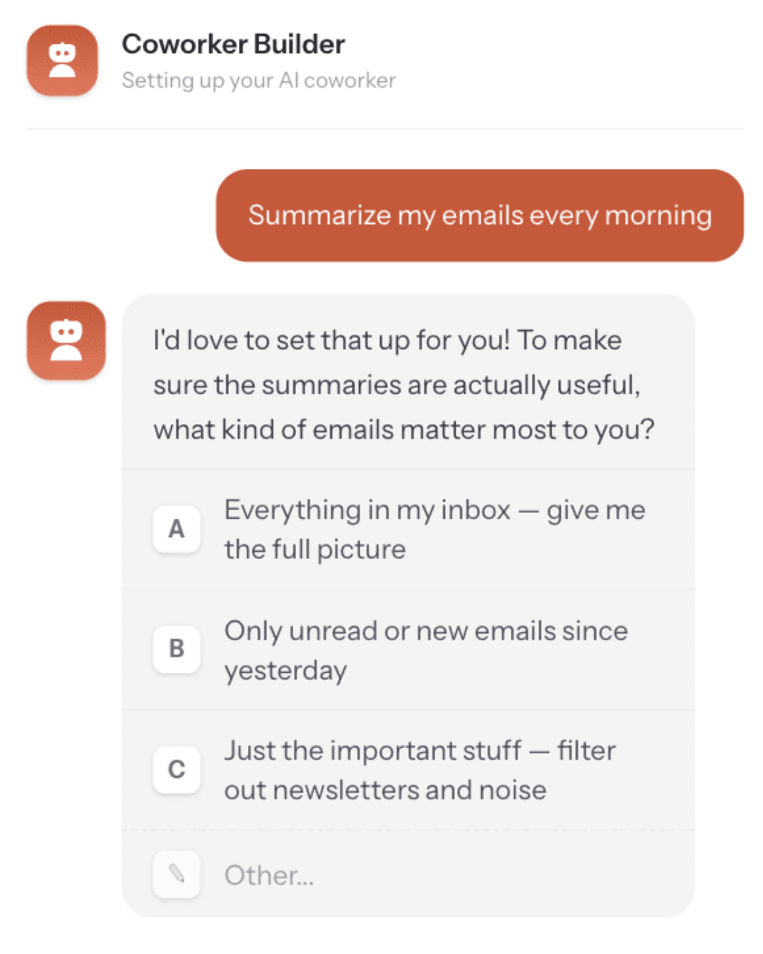 Describe step - AI 101 app interface